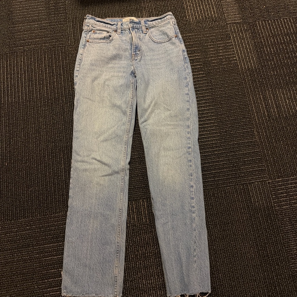 Abercrombie & Fitch Light Blue Straight Leg Jeans